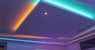 Натяжной потолок с подсветкой Муром, цена от 2093 руб.